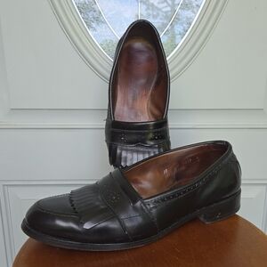 Allen Edmomds Devonshire Black Leather Loafers